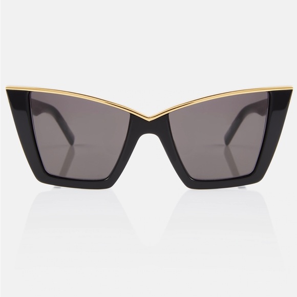 Saint Laurent Accessories - Saint Laurent Cat-eye acetate and gold-tone sunglasses